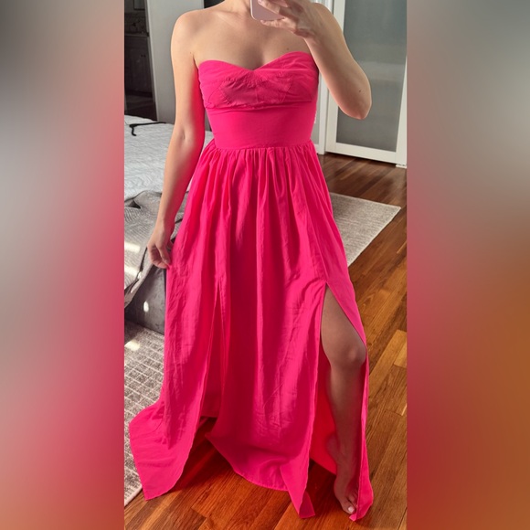 Amanda Uprichard Dresses & Skirts - SOLD ✅ Amanda Uprichard Pink Strapless Sweetheart Sundress